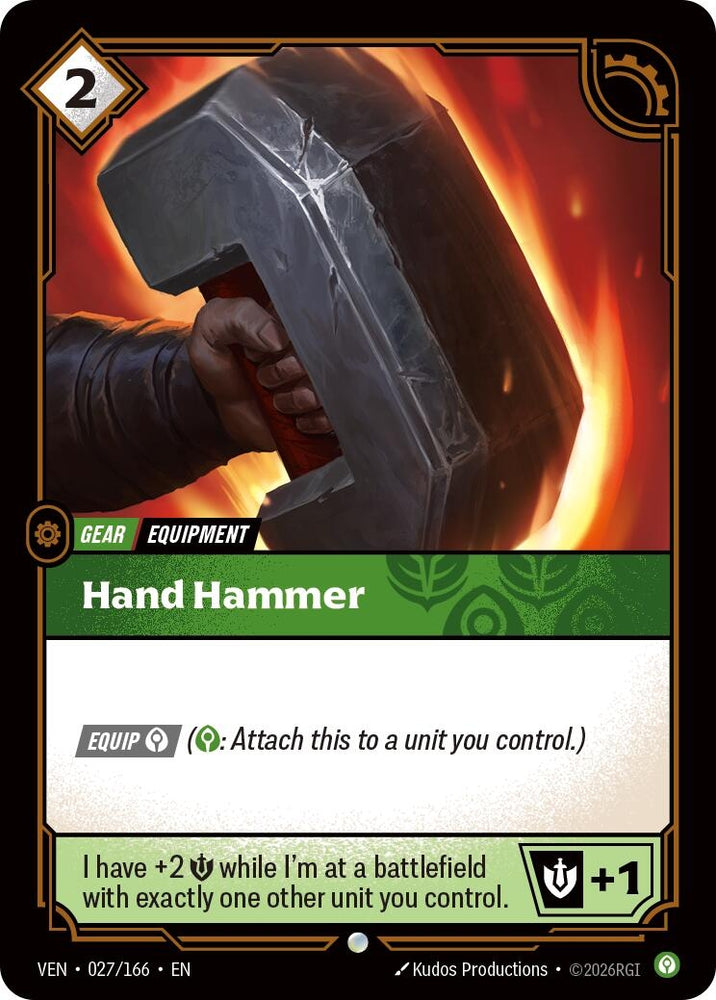 Image for Hand Hammer (027/166) (VEN) - Riftbound: League of Legends Trading Card Game