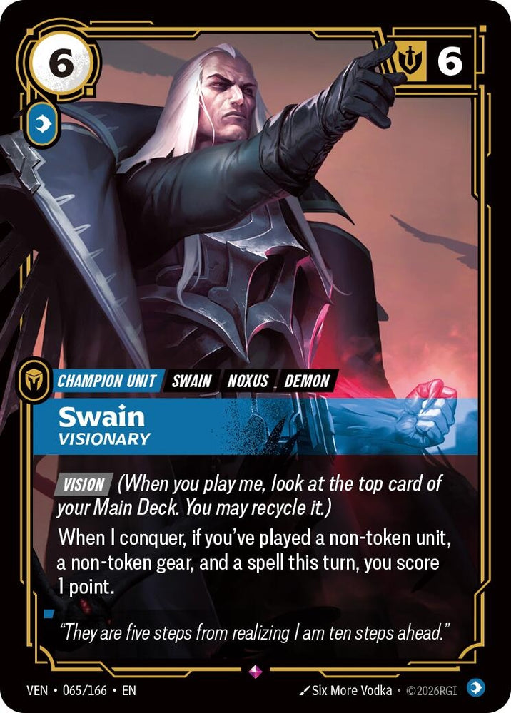 Image for Swain, Visionary (065/166) (VEN) - Riftbound: League of Legends Trading Card Game