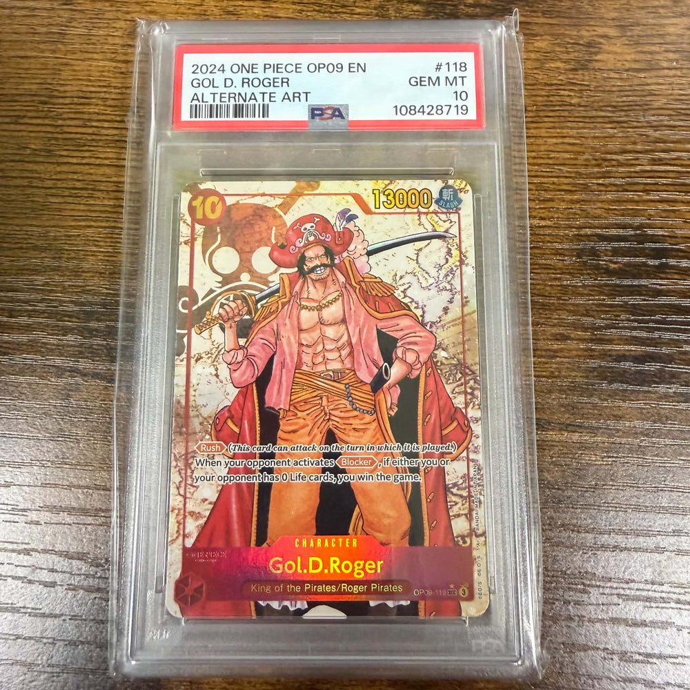 Gol.D.Roger (Alternate Art) [Emperors in the New World] PSA 10 (108428719) Graded Card