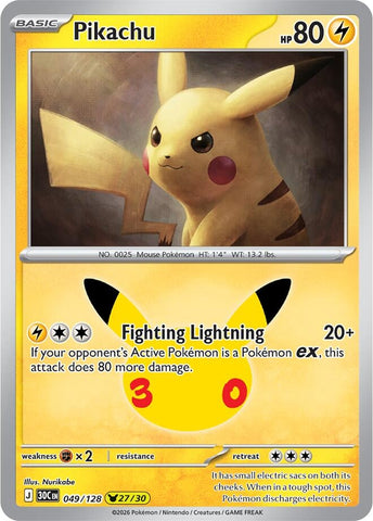 Image for Pikachu (049/128) (30C) - Pokemon