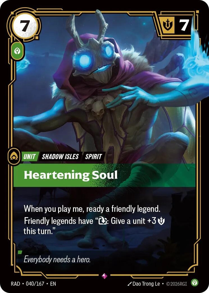 Image for Heartening Soul (040/167) (RAD) - Riftbound: League of Legends Trading Card Game
