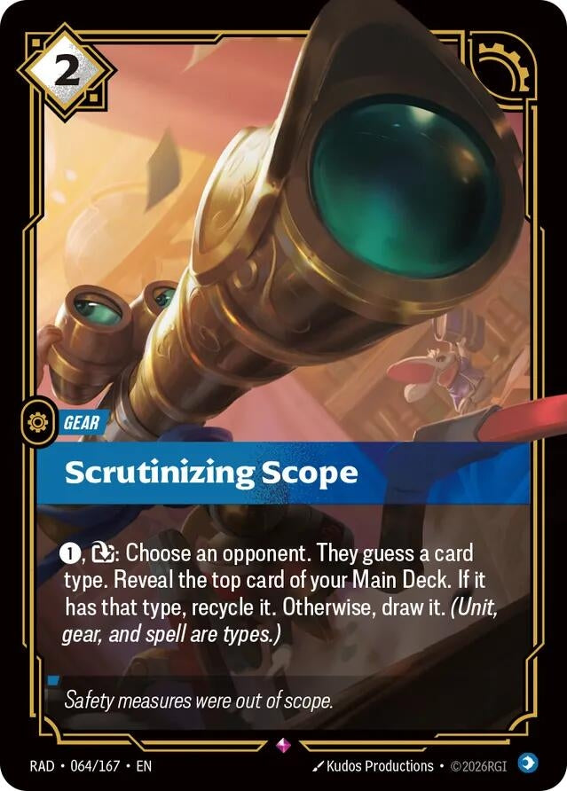 Image for Scrutinizing Scope (064/167) (RAD) - Riftbound: League of Legends Trading Card Game