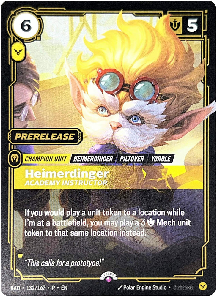 Image for Heimerdinger, Academy Instructor (PR) - Riftbound: League of Legends Trading Card Game