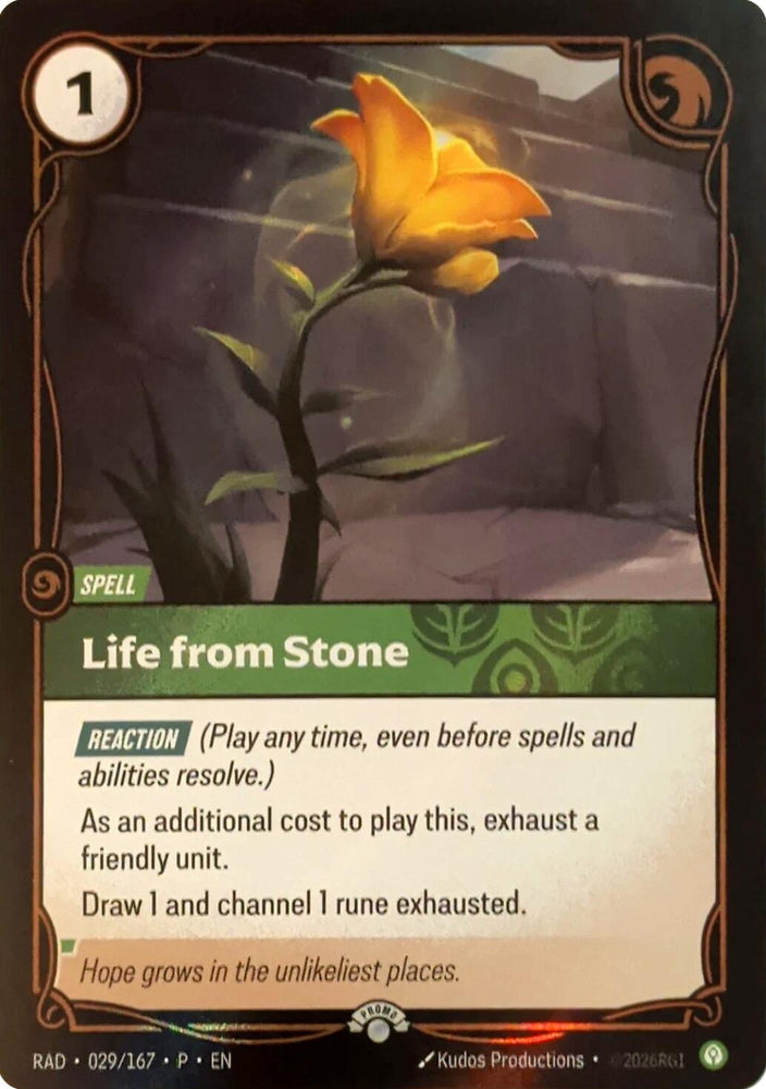 Image for Life from Stone (029/167) (OPP) - Riftbound: League of Legends Trading Card Game