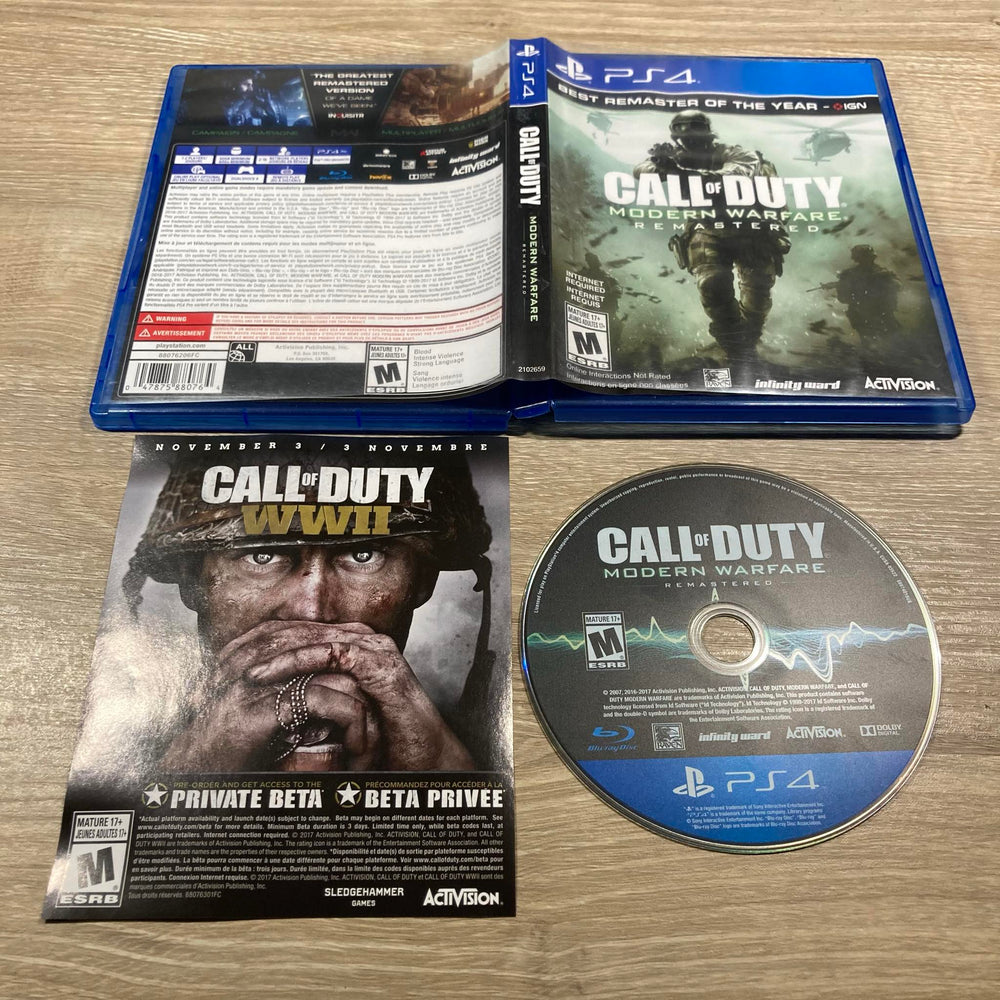 Call of Duty: Modern Warfare Remastered Playstation 4