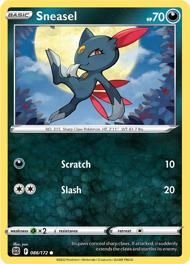 Sneasel (086/172) [Sword & Shield: Brilliant Stars]