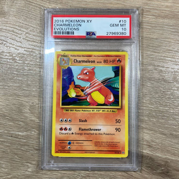 Charmeleon (10/108) [XY: Evolutions] PSA 190 (27969380) Graded Card