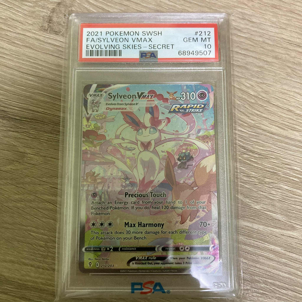 Sylveon VMAX (212/203) [Sword & Shield: Evolving Skies] PSA 10 (68949507) Graded Card