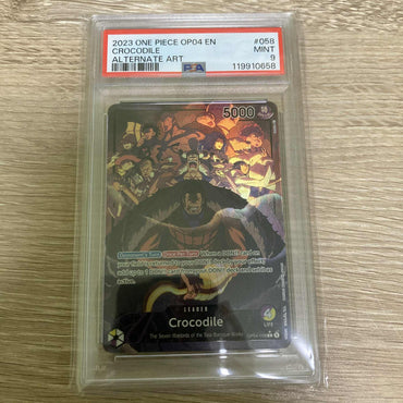 Crocodile (Alternate Art) [Kingdoms of Intrigue] PSA 9 (119910658) Graded Card