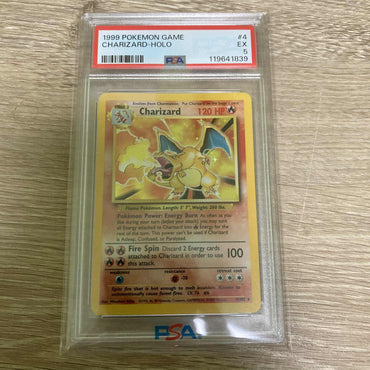 Charizard (4/102) [Base Set Unlimited] PSA 5 (119641836) Graded Card