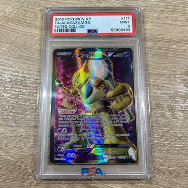 Alakazam EX - 117/124 - Full Art Ultra Rare PSA 9 (95906493) Graded Card