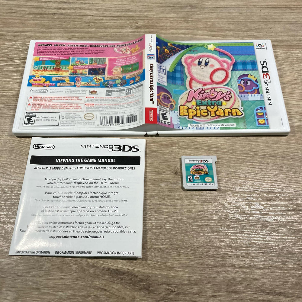 Kirby's Extra Epic Yarn Nintendo 3DS