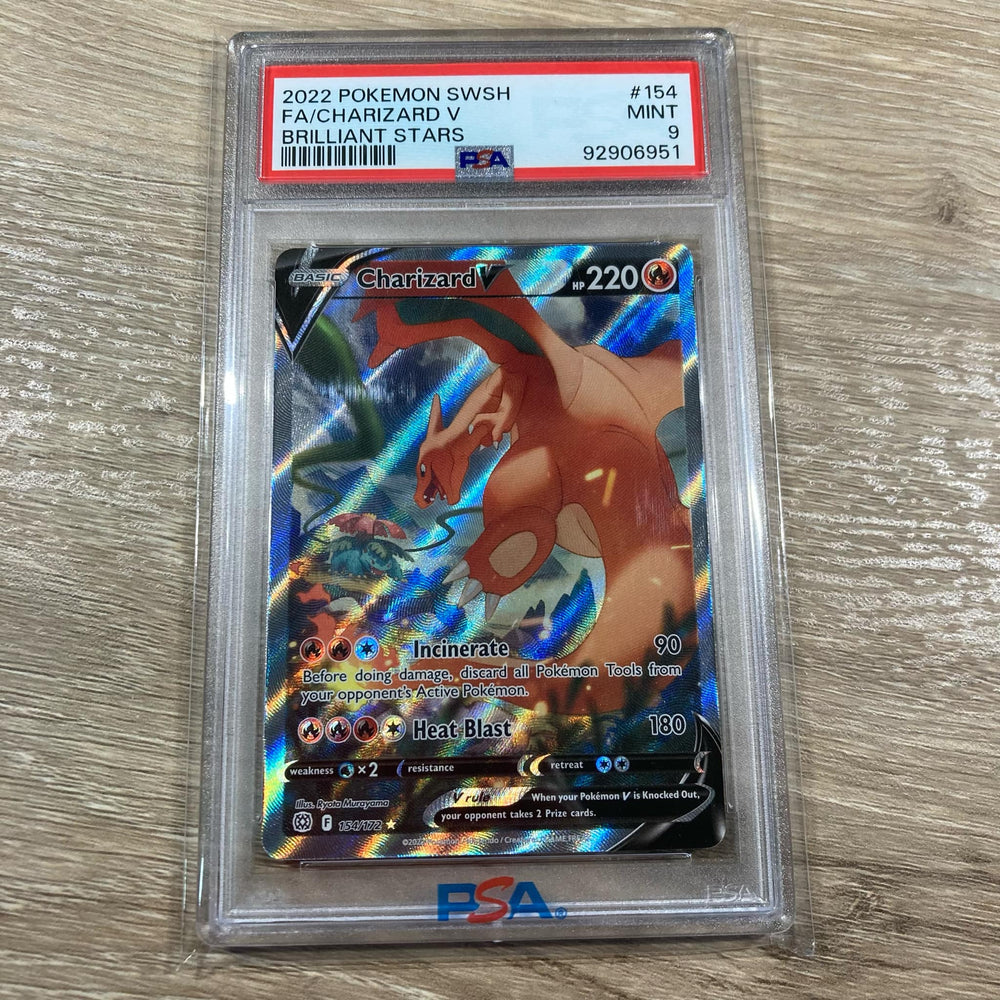 Charizard V - 154/172 - Alternate Art Ultra Rare PSA 9 (92906951) Graded Card