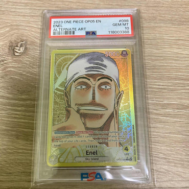 Enel (Alternate Art) [Awakening of the New Era] PSA 10 (118003388) Graded Card