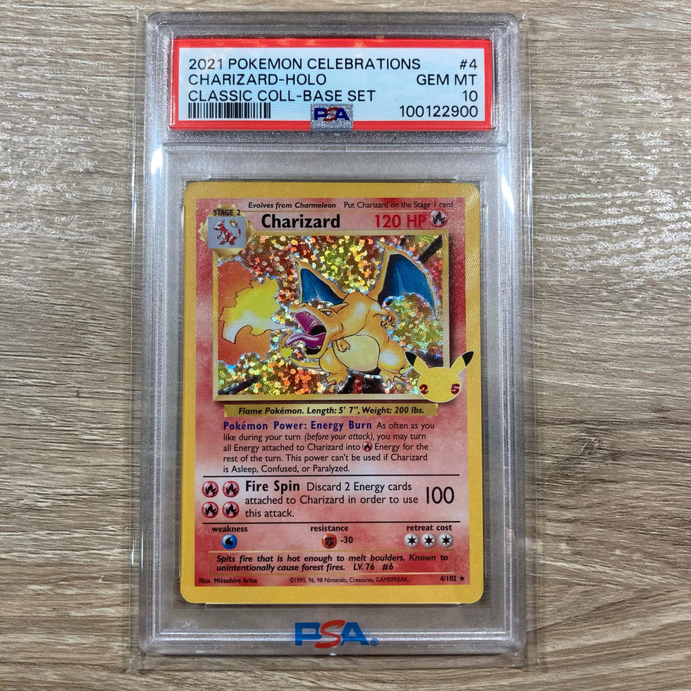 Charizard (4/102) [Celebrations: 25th Anniversary - Classic Collection] PSA 10 (100122900) Graded Card