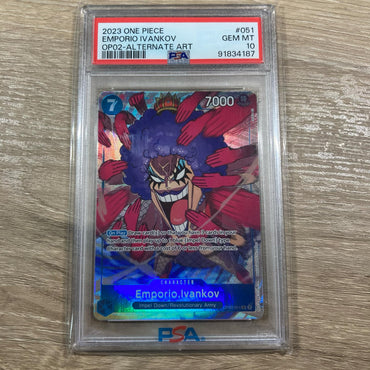 Emporio.Ivankov - (Alternate Art) - OP02-051 - Super Rare - Foil PSA 10 (91834187) Graded Card