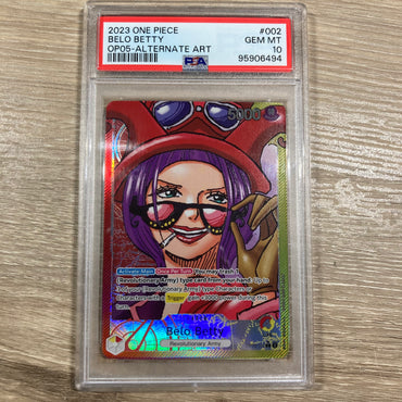 Belo Betty - (Alternate Art) - Leader - OP05-002 - Foil PSA 10 (95906494) Graded Card