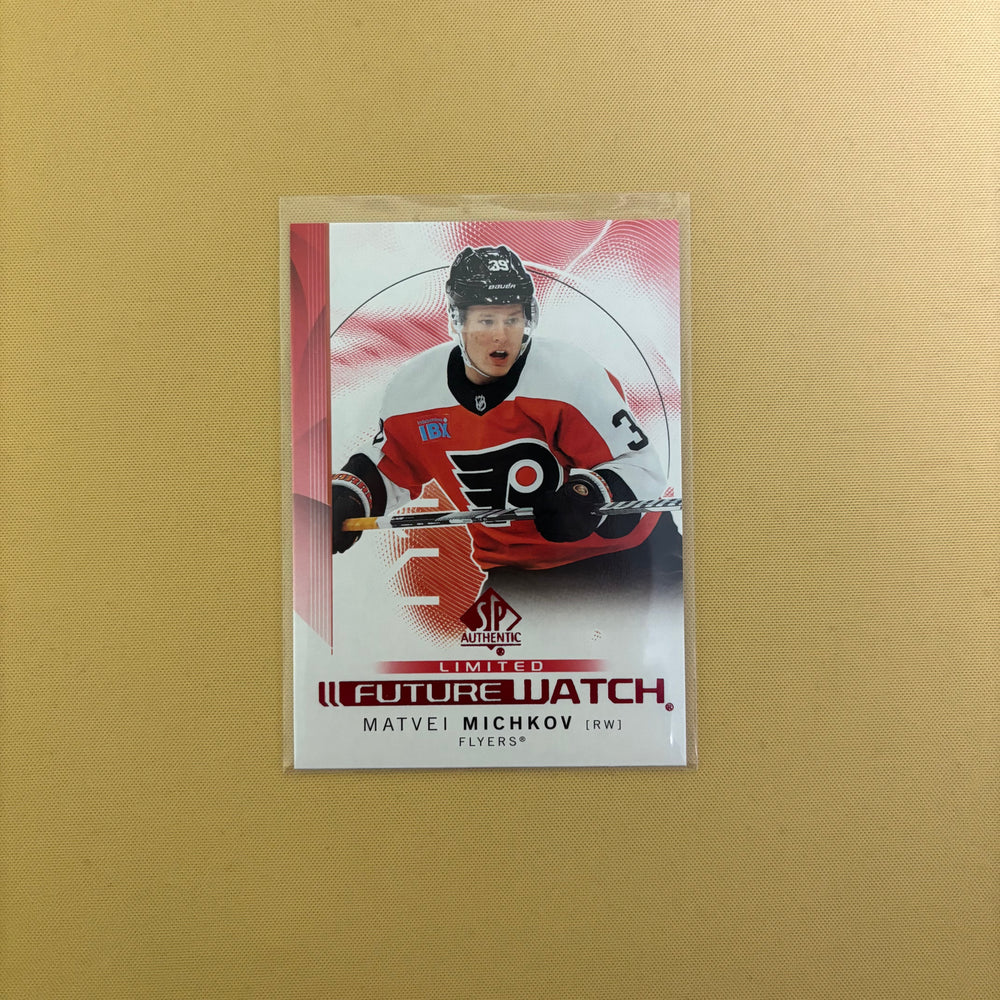 2024/25 Upper Deck SP Authentic Matvei Michkov Future Watch Limited Red Philadelphia Flyers #185 Sports Card