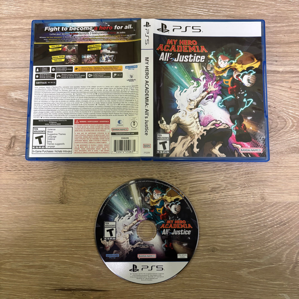 My Hero Academia: All's Justice Playstation 5