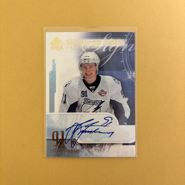 2008-09 Upper Deck SP Authentic Steven Stamkos Sign Of The Times Autographs Tampa Bay Lightning #ST-SS Sports Card