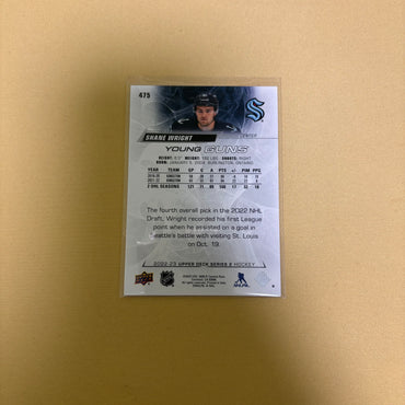 2022/23 Upper Deck Series 2 Shane Wright Young Guns Seattle Kraken #475 Sports Card