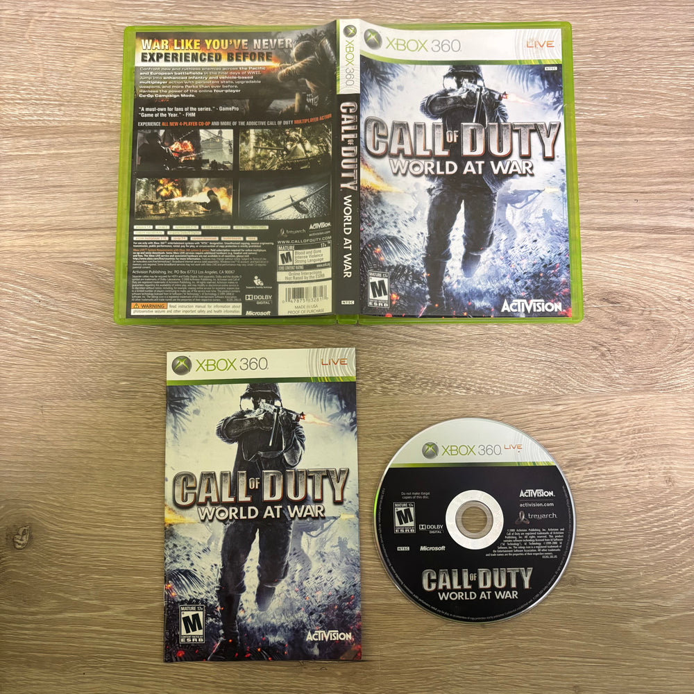 Call of Duty World at War Xbox 360