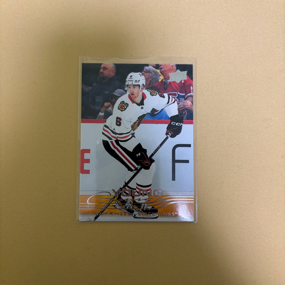 2025/26 Upper Deck Series 1 Sam Rinzel Young Guns Chicago Blackhawks #248 Sports Card