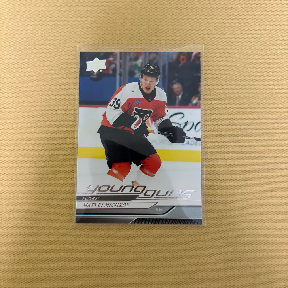 2024-25 Upper Deck Series 2 Matvei Michkov Young Gun Flyers #492 Sports Card