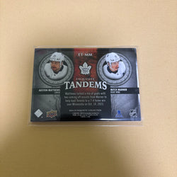 2024/25 Upper Deck Exquisite Collection Exquisite Tandems Auston Matthews/Mitch Marner /299 Toronto Maple Leafs  ET-MM Sports Card