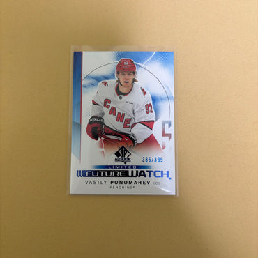 2024-25 SP Authentic Blue Limited Future Watch Vasily Ponomarev #110 RC /399 Sports Card