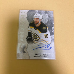 2025-26 UD Artifacts Hockey Pavel Zacha Autofacts Auto #AF-PZ Sports Card