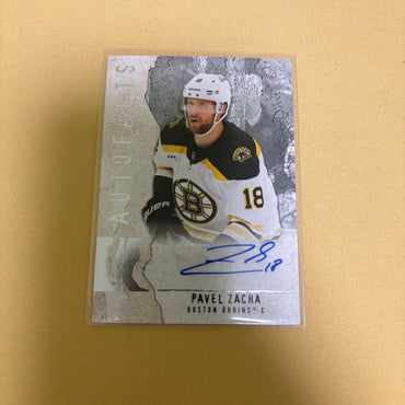 2025-26 UD Artifacts Hockey Pavel Zacha Autofacts Auto #AF-PZ Sports Card