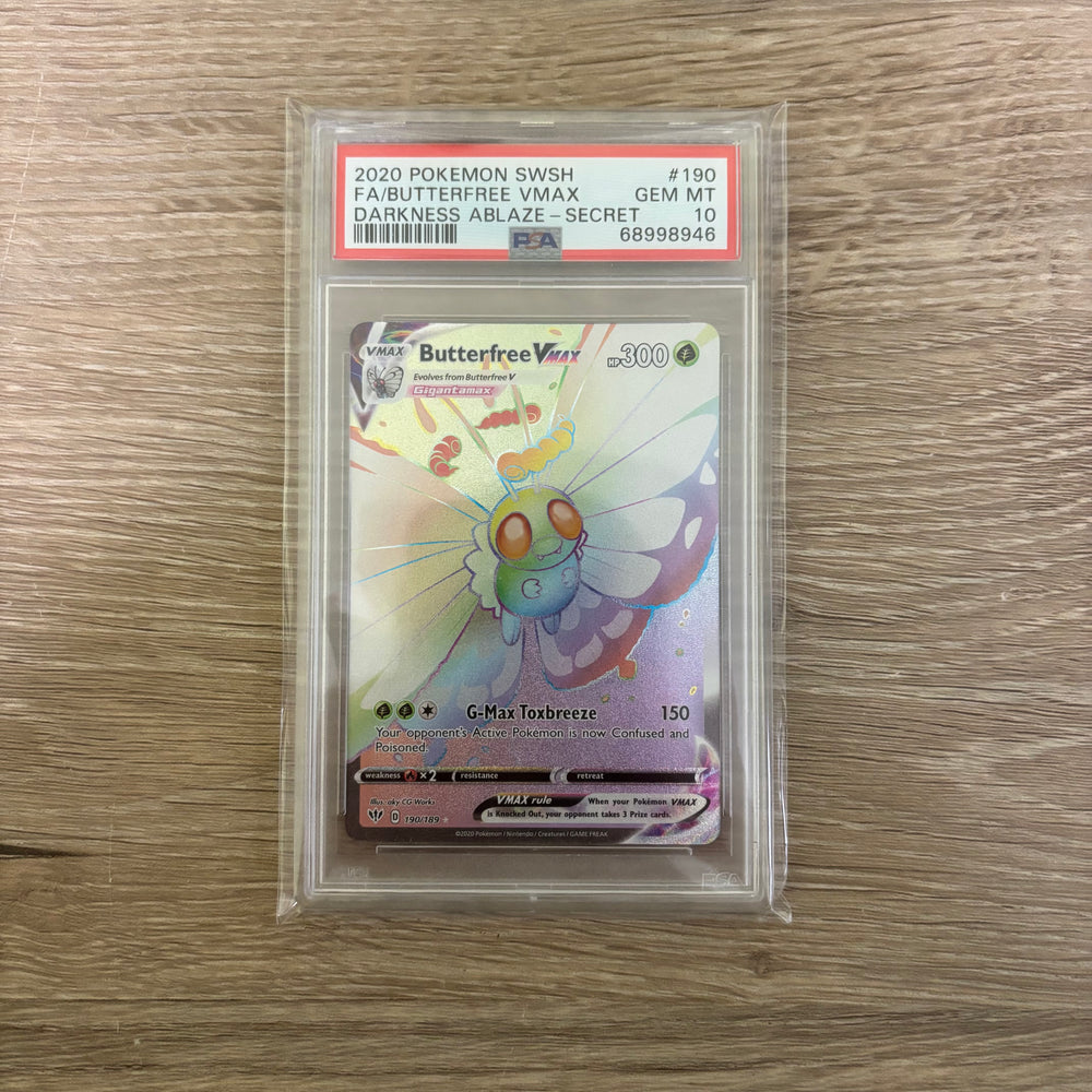 Butterfree VMAX (190/189) [Sword & Shield: Darkness Ablaze] PSA 10 (68998946) Graded Card