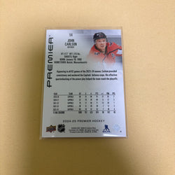2024-25 Upper Deck Premier Bronze John Carlson /299 #56 Washington Capitals Sports Card
