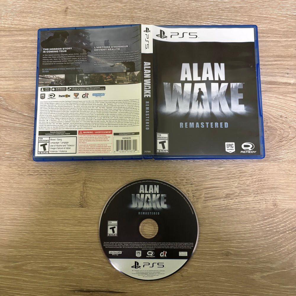 Alan Wake: Remastered Playstation 5