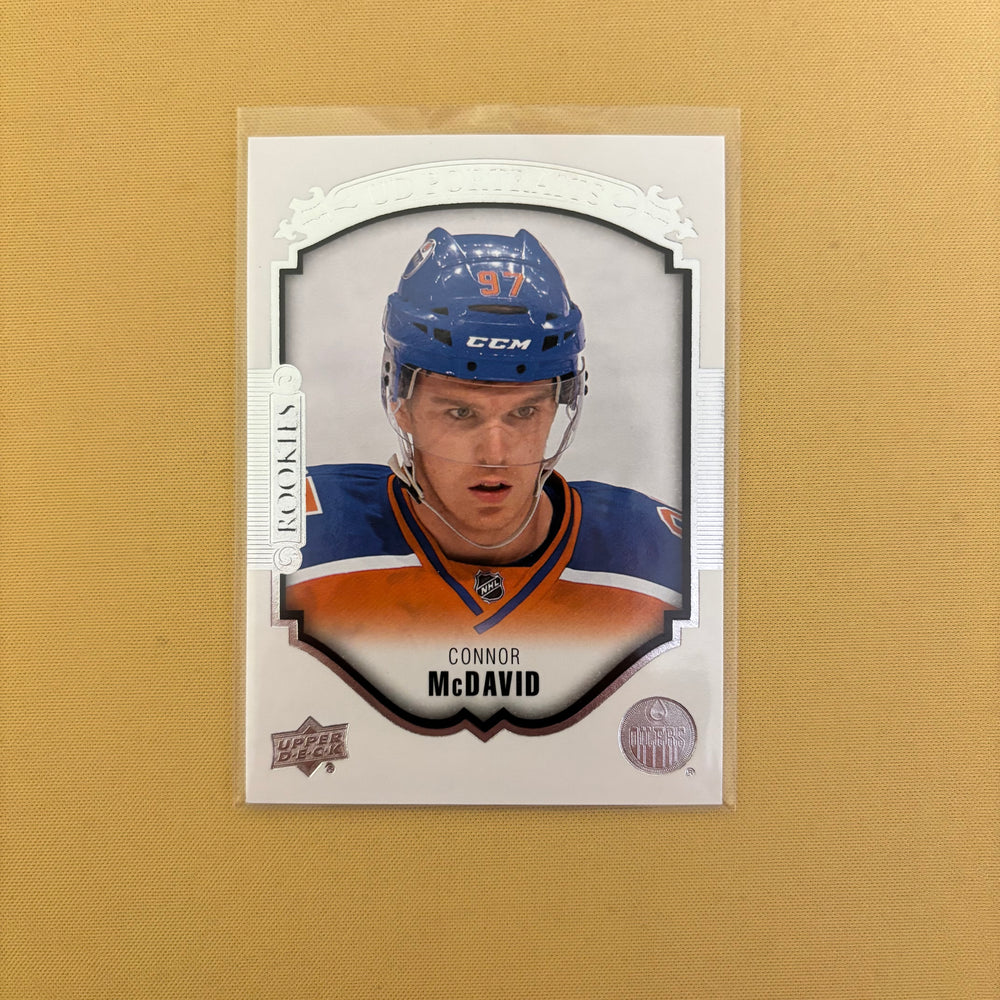 2015-16 Upper Deck Series 2 Connor McDavid UD Portraits Rookies Edmonton Oilers #P-100 Sports Card
