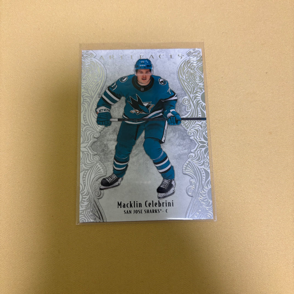 2025-26 artifacts hockey #42 Macklin Celebrini Sports Card