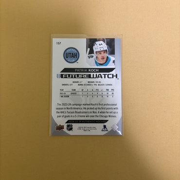 2024-25 SP Authentic Patrik Koch Future Watch Rookie RC #337/999 Sports Card