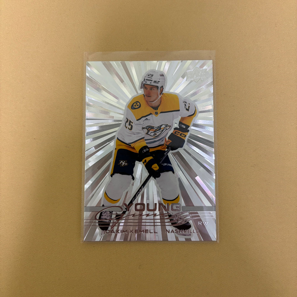 2025-26 Upper Deck Series 1 Joakim Kemell Young Guns Silver Outburst Nashville Predators #237 Sports Card