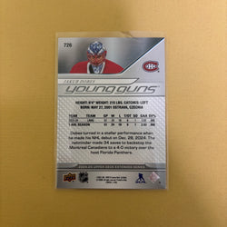 2024-25 Upper Deck Extended Series Jakub Dobes Young Guns Montreal Canadiens #726 Sports Card