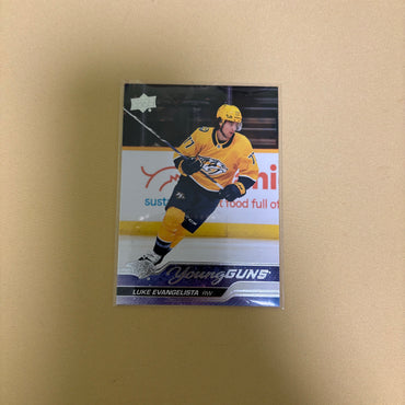 2023/24 Upper Deck Series 1 Luke Evangelista Young Guns Nashville Predators #221 Sports Card