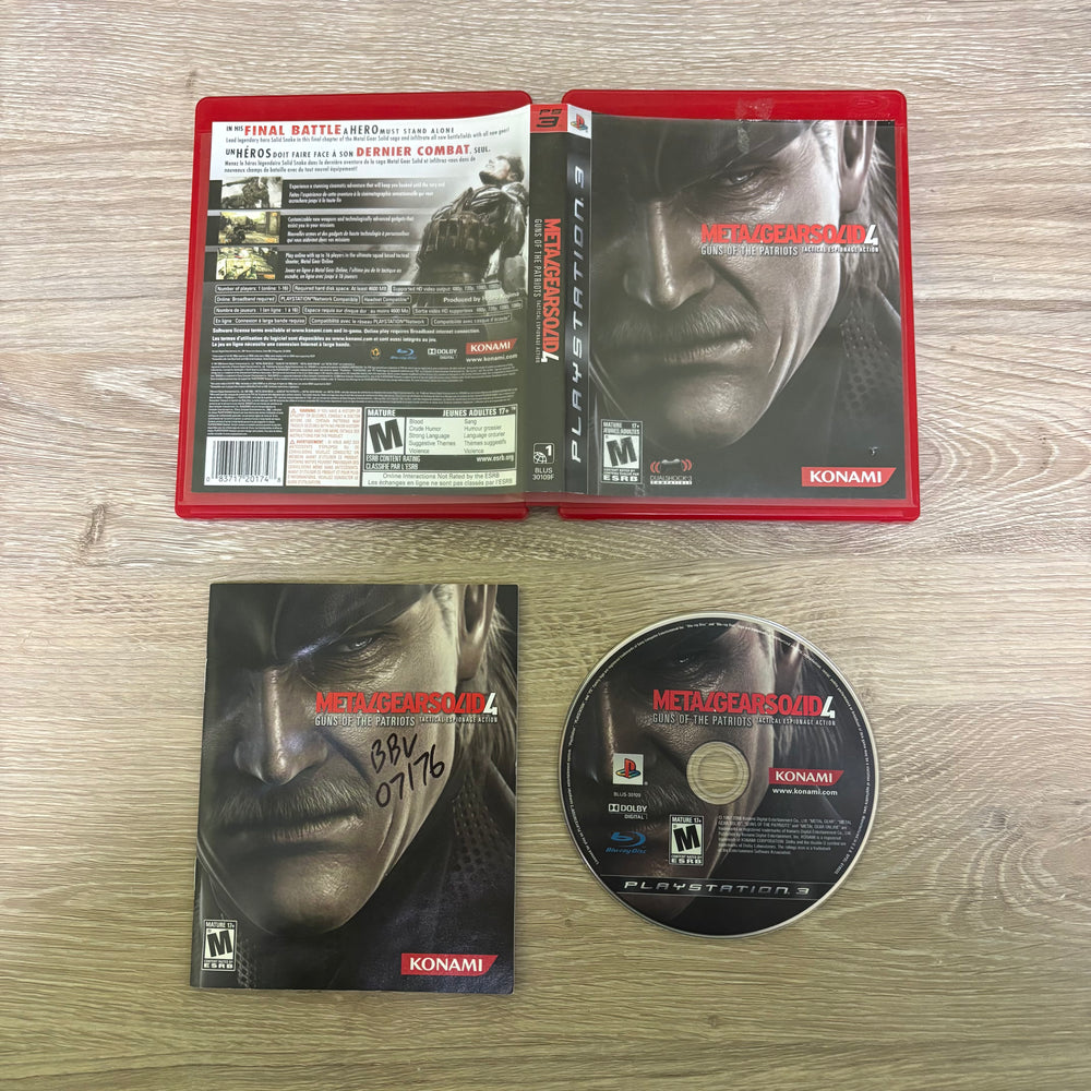 Metal Gear Solid 4 Guns of the Patriots Playstation 3