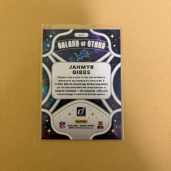 2025 Panini Donruss Football Galaxy Of Stars Jahmyr Gibbs #3 AT Sports Card