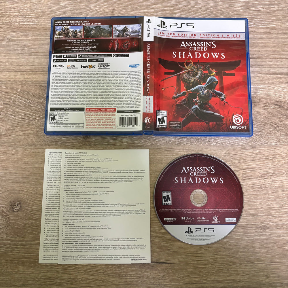Assassin's Creed Shadows Playstation 5