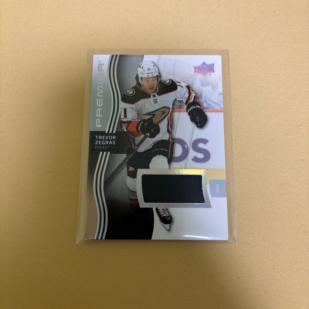 2023 UPPER DECK PREMIER #56 TREVOR ZEGRAS MEMORABILIA JERSEY Sports Card