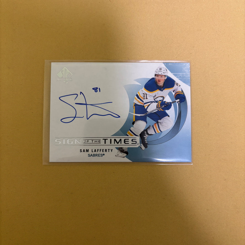 2024 UPPER DECK SP AUTHENTIC #SOTT-SL SAM LAFFERTY SIGN OF THE TIMES AUTO Sports Card