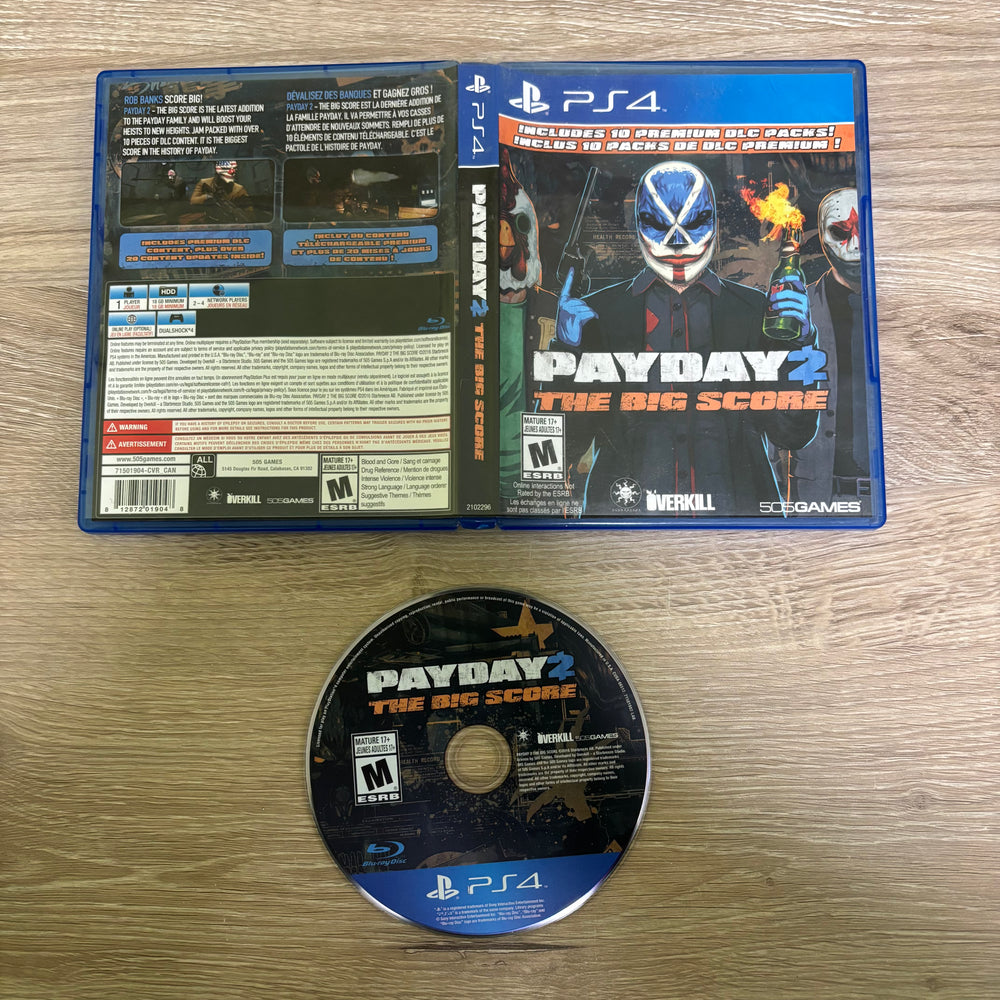 Payday 2 The Big Score Playstation 4