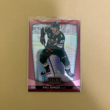 2024/25 Upper Deck O-Pee-Chee Platinum Kirill Kaprizov Red Prizm /199 Minnesota Wild #106 Sports Card