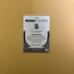 2024 UPPER DECK SP AUTHENTIC #SPC-DA JOEY DACCORD CURATED SIGNATURES AUTO /299 Sports Card
