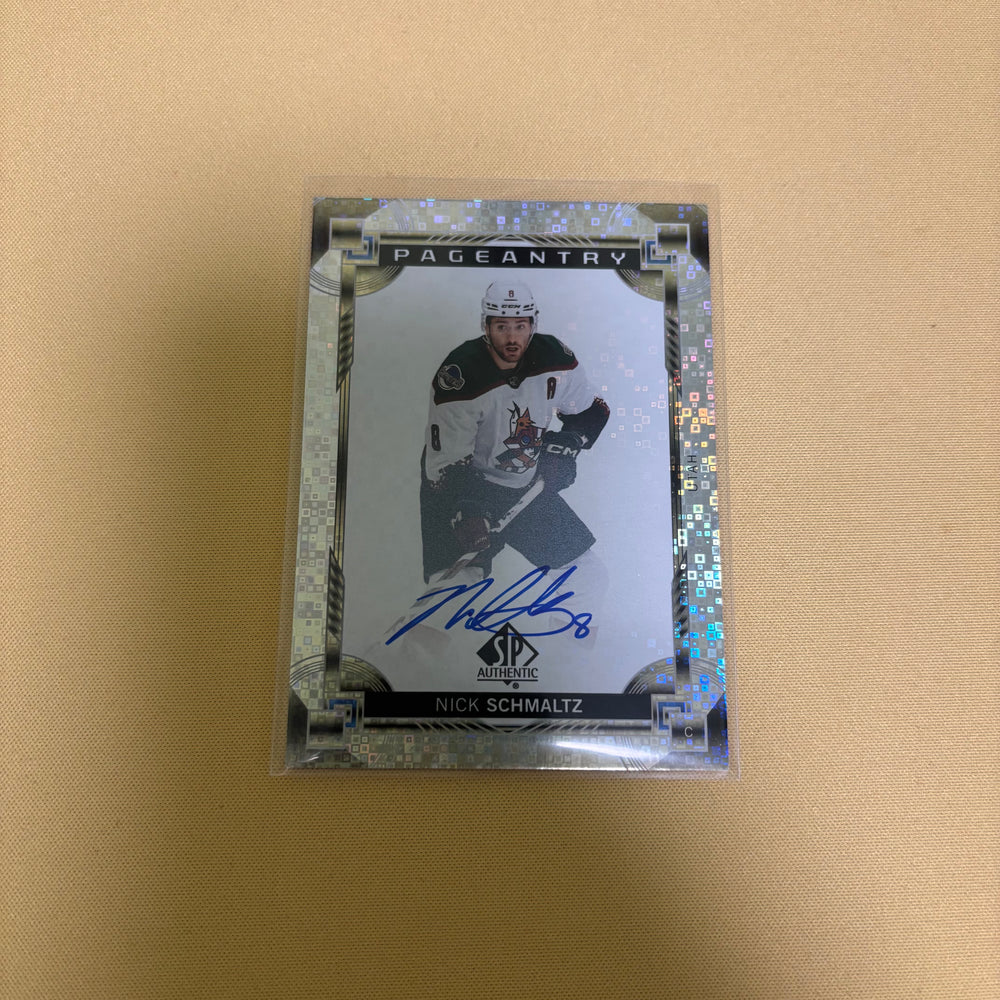 2024-25 SP Authentic Pageantry Auto Nick Schmaltz Utah Hockey Club Sports Card